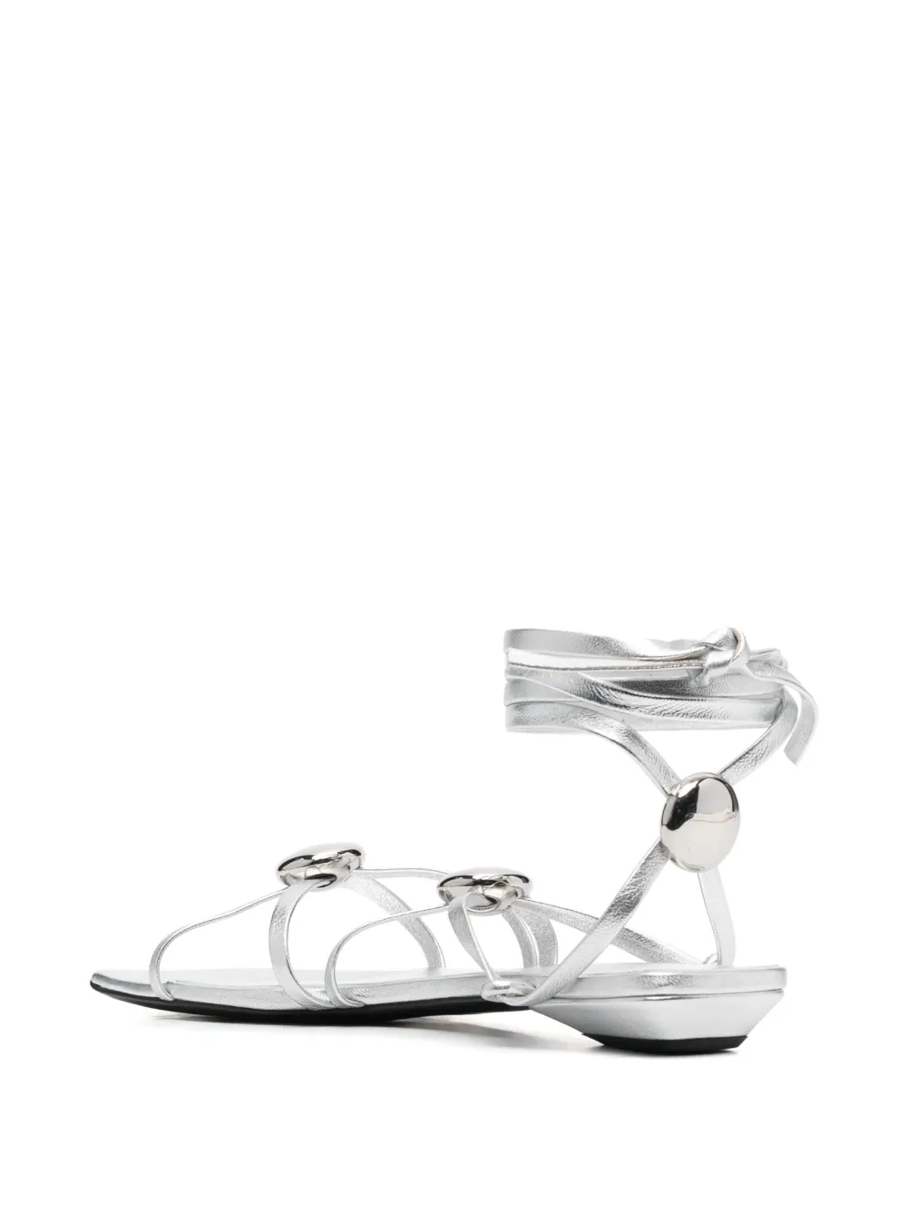 Bruno Frisoni Sandalen met vierkante neus Zilver