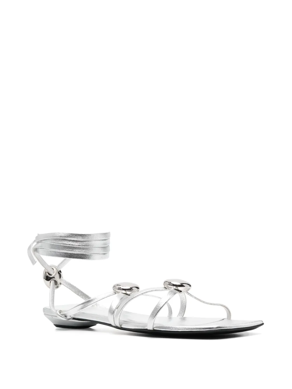 Bruno Frisoni Sandalen met vierkante neus Zilver