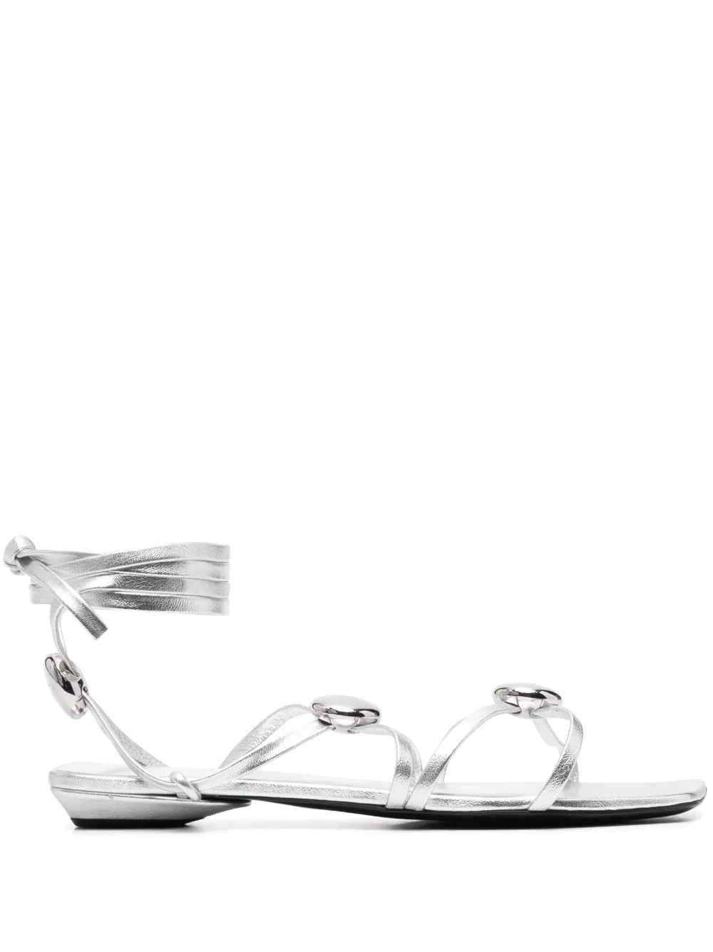 Bruno Frisoni Sandalen met vierkante neus Zilver