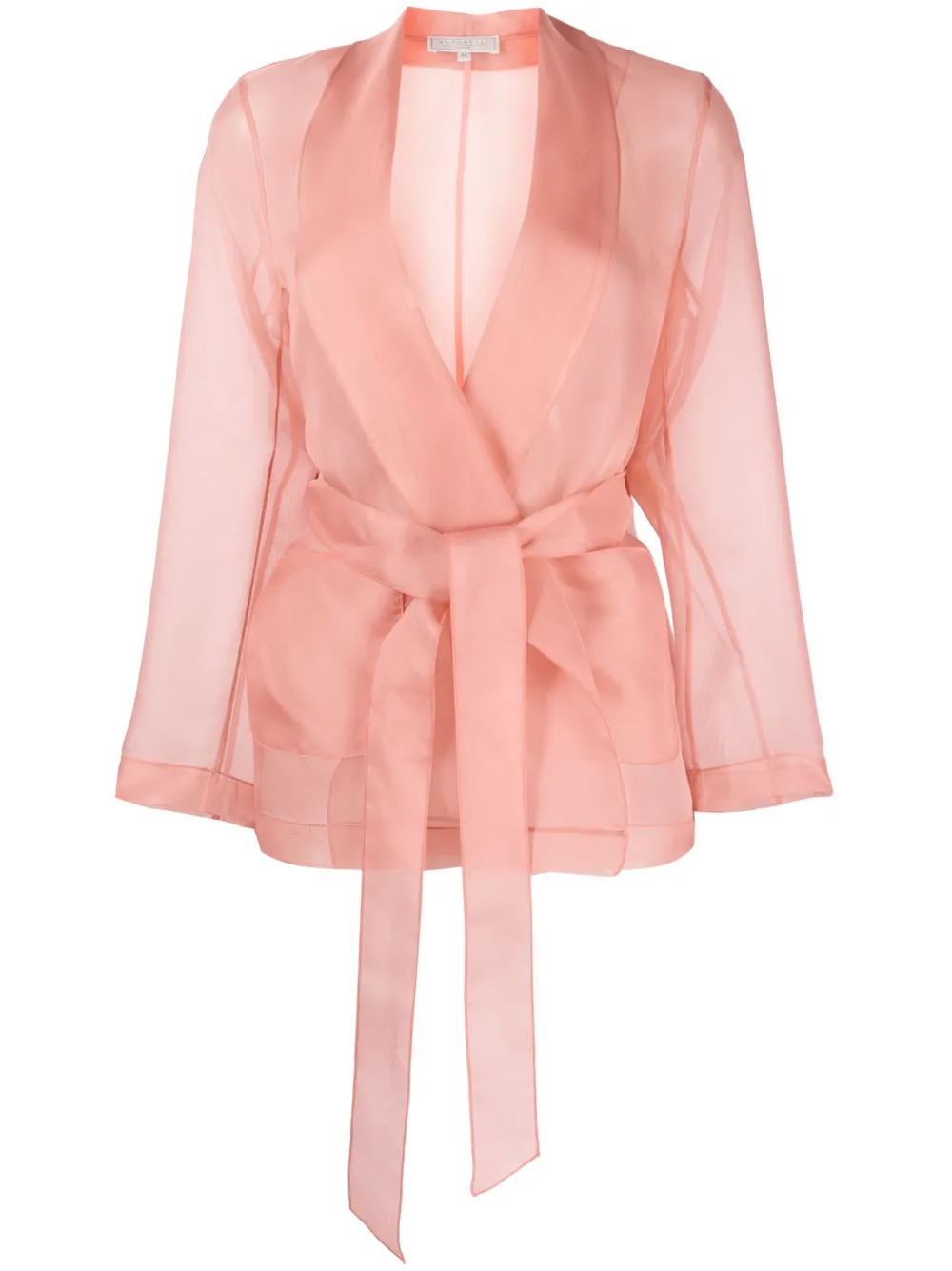 Antonelli sheer-finish fitted jacket - Pink