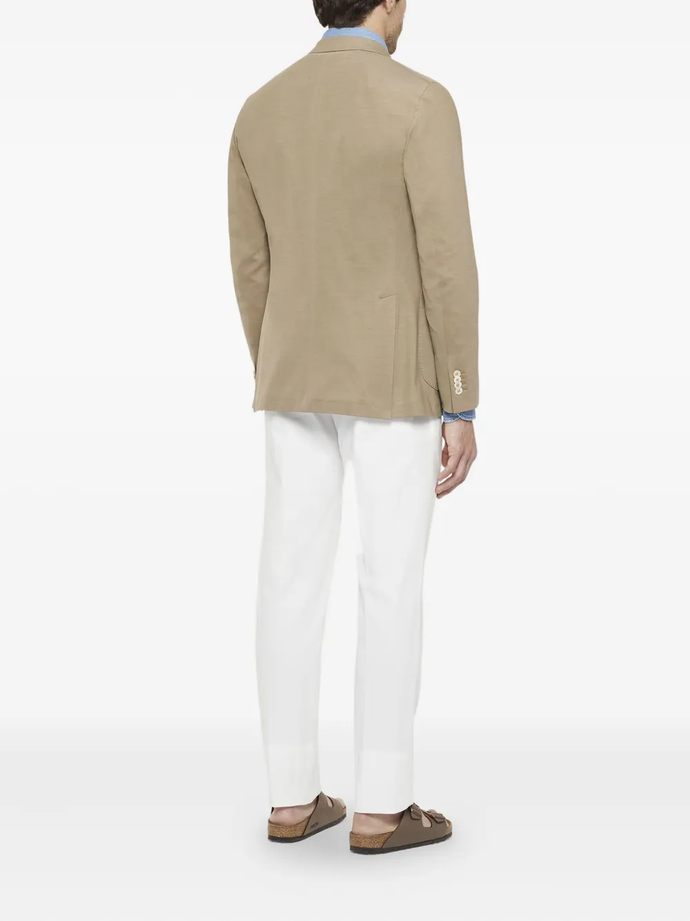Boglioli Blazer met enkele rij knopen Beige