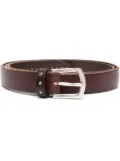 Boglioli metallic-buckle adjustable belt - Brown