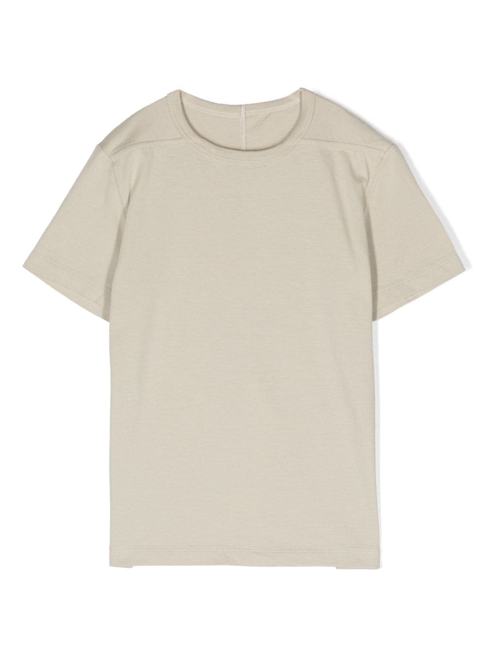 Shop Rick Owens Round-neck Cotton T-shirt In Neutrals