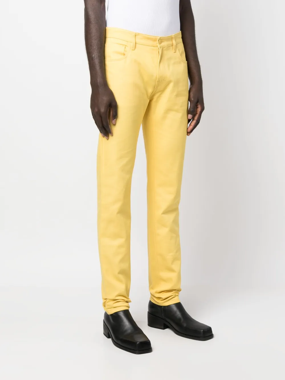  Raf Simons Vaqueros Slim - Amarillo 