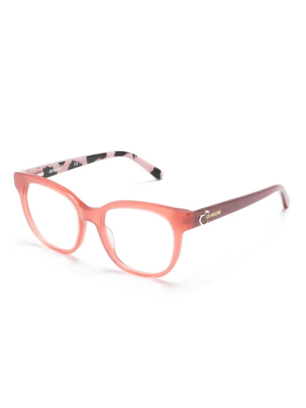 Love Moschino Bril met vierkant montuur - Roze