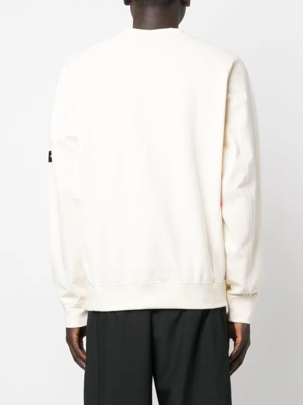 Y-3 logo-patch crew-neck Sweatshirt | Neutrals | FARFETCH