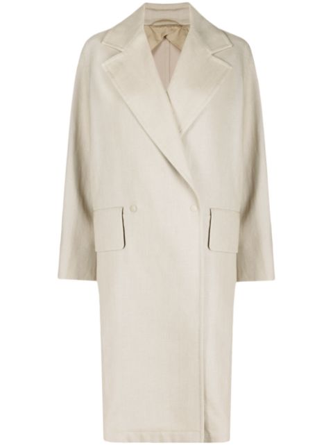 Max Mara double-breasted duster coat