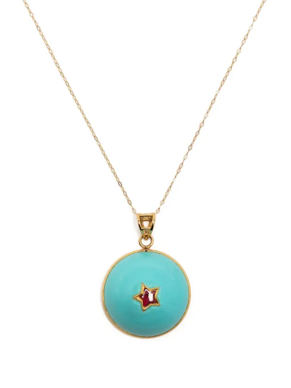 White gold hot sale turquoise necklaces