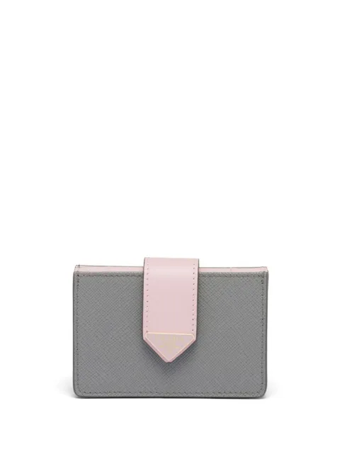Prada Kartenetui mit Logo-Schild