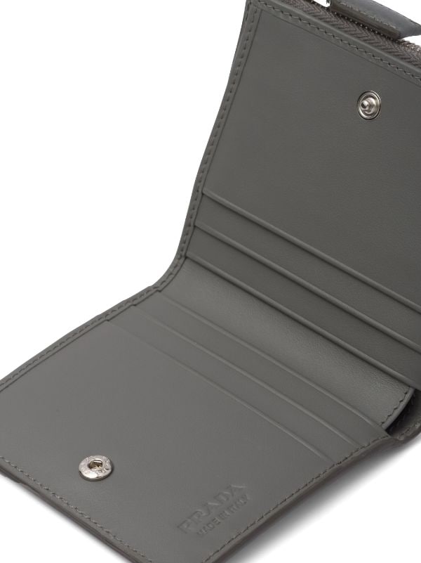 Prada Small logo-plaque Saffiano Leather Wallet - Farfetch