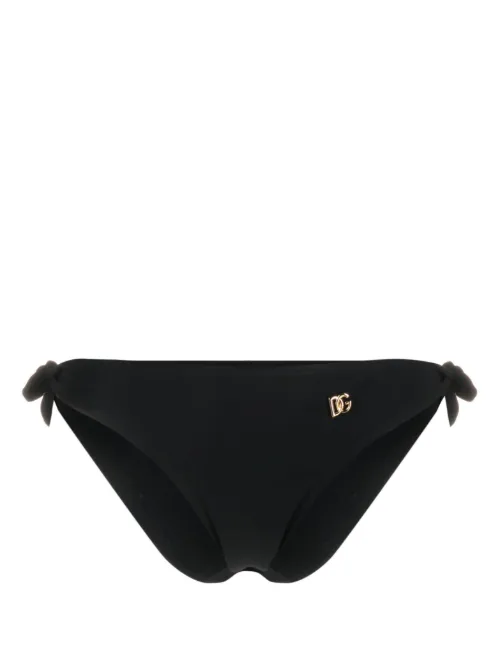 Bas de bikini à plaque logo - Dolce & Gabbana - Modalova