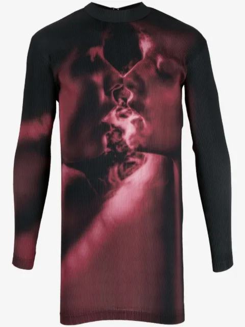 EYTYS Rhye Ruby Smoke mock-neck dress