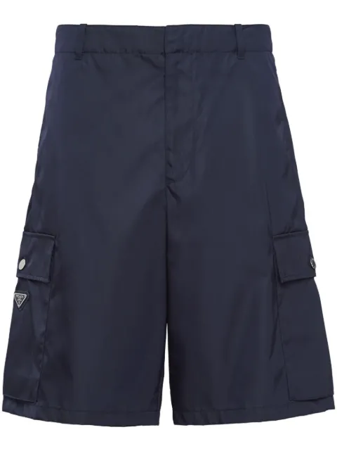 Prada triangle-logo cargo shorts 