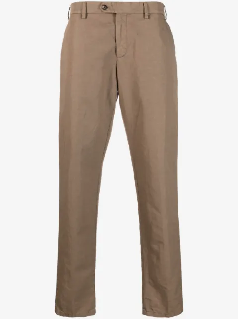 Lardini straight-leg linen trousers 