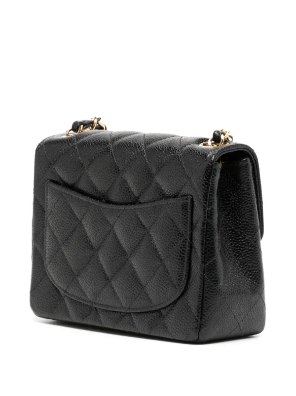 Chanel caviar quilted online mini rectangular flap black