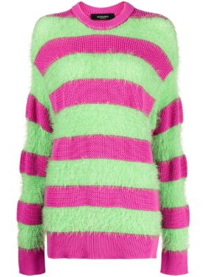 Pink and sale green striped sweater