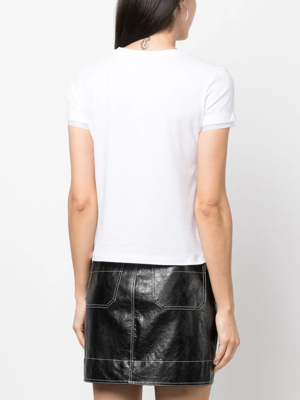 Blugirl Embroidered-logo T-shirt In Weiss