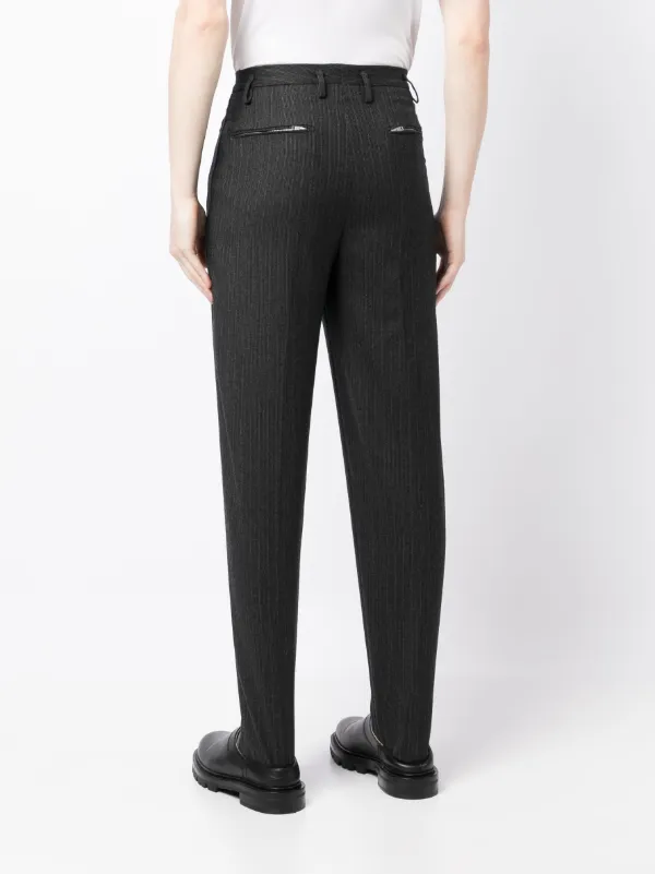 Hed Mayner ストライプ テーパードパンツ | グレー | FARFETCH JP