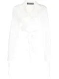 ANDREĀDAMO tie-waist blouse - White