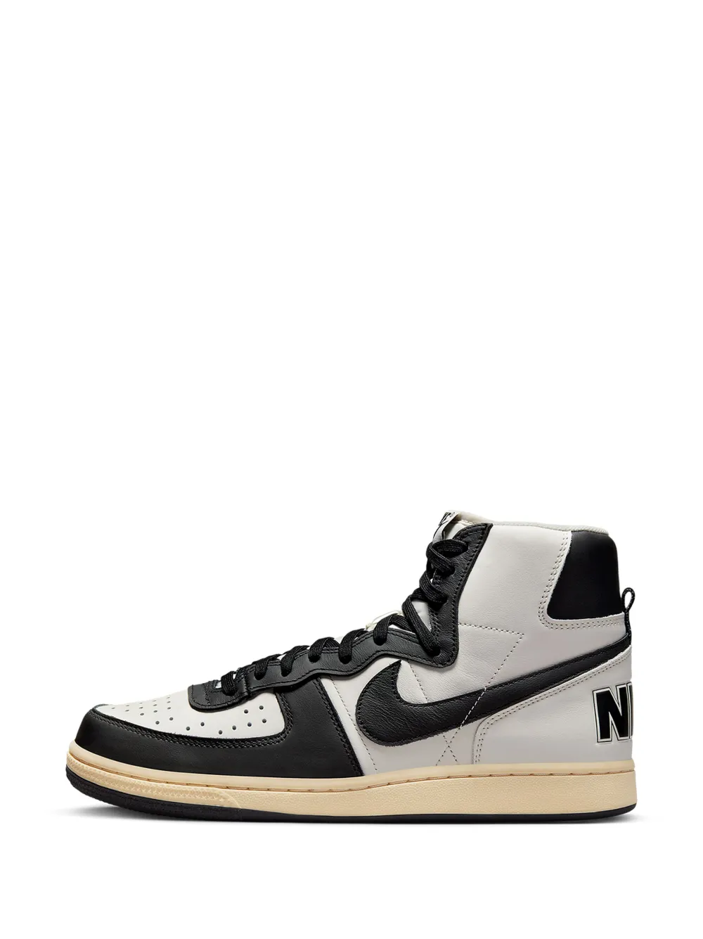 Shop Nike Terminator High Premium "vintage Panda" Sneakers In Black