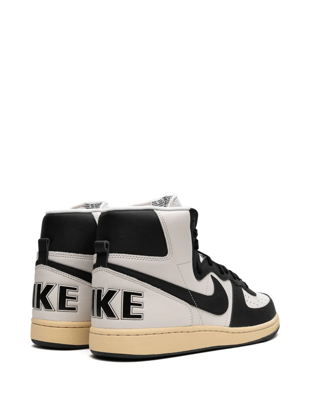 Shop Nike Terminator High Premium "vintage Panda" Sneakers In Black