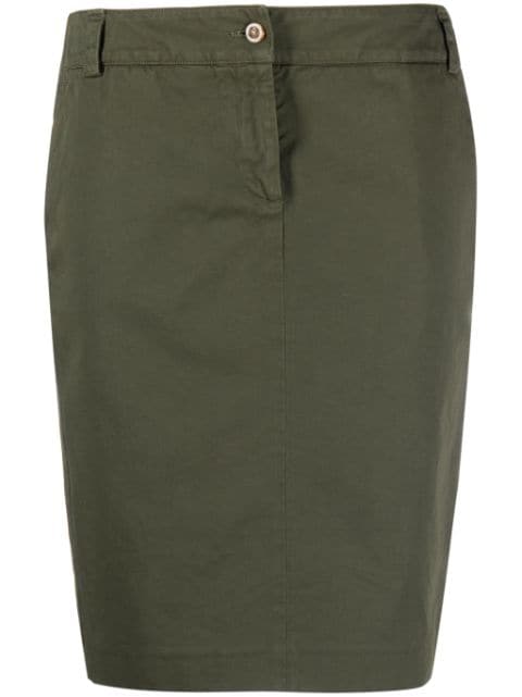 Boglioli high-waisted twill miniskirt