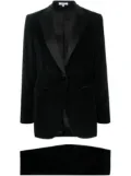 Boglioli single-breasted velvet suit - Black