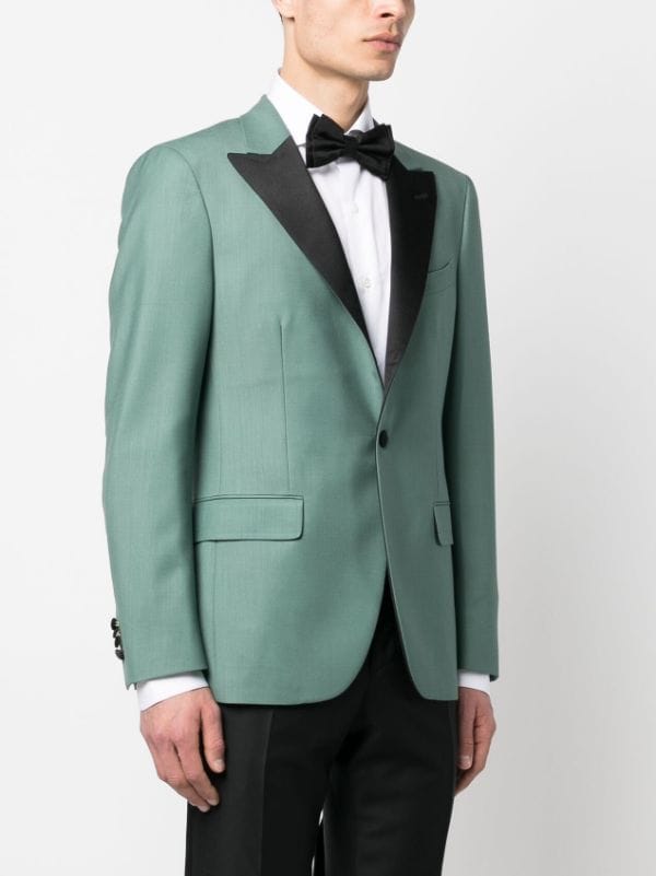 Boglioli contrasting-lapel Tuxedo Blazer - Farfetch