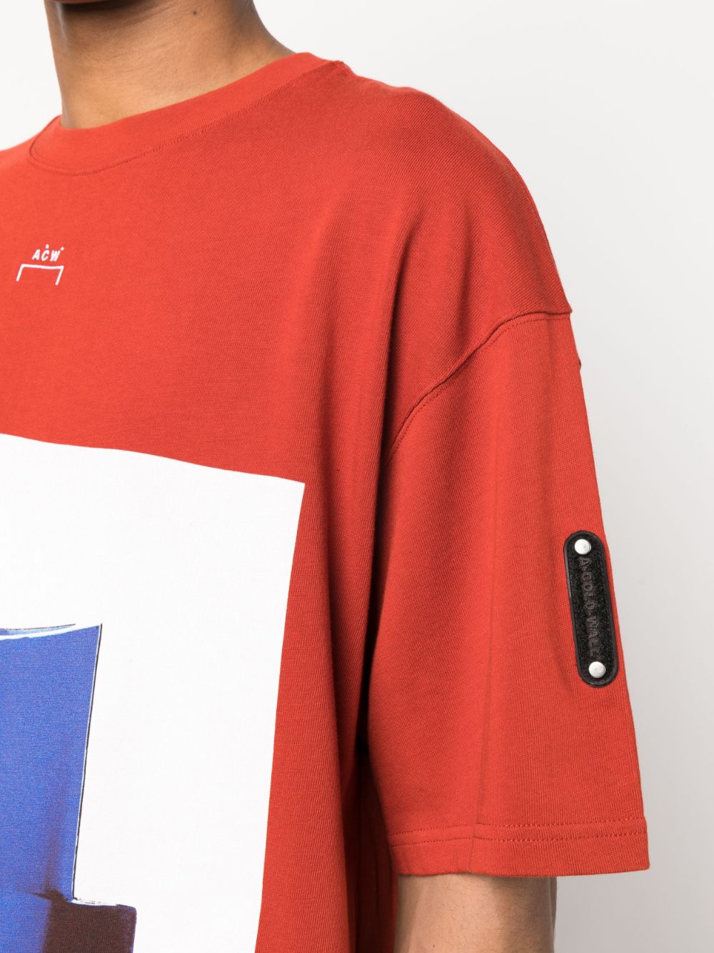 Shop A-cold-wall* Graphic-print Short-sleeve T-shirt In Red