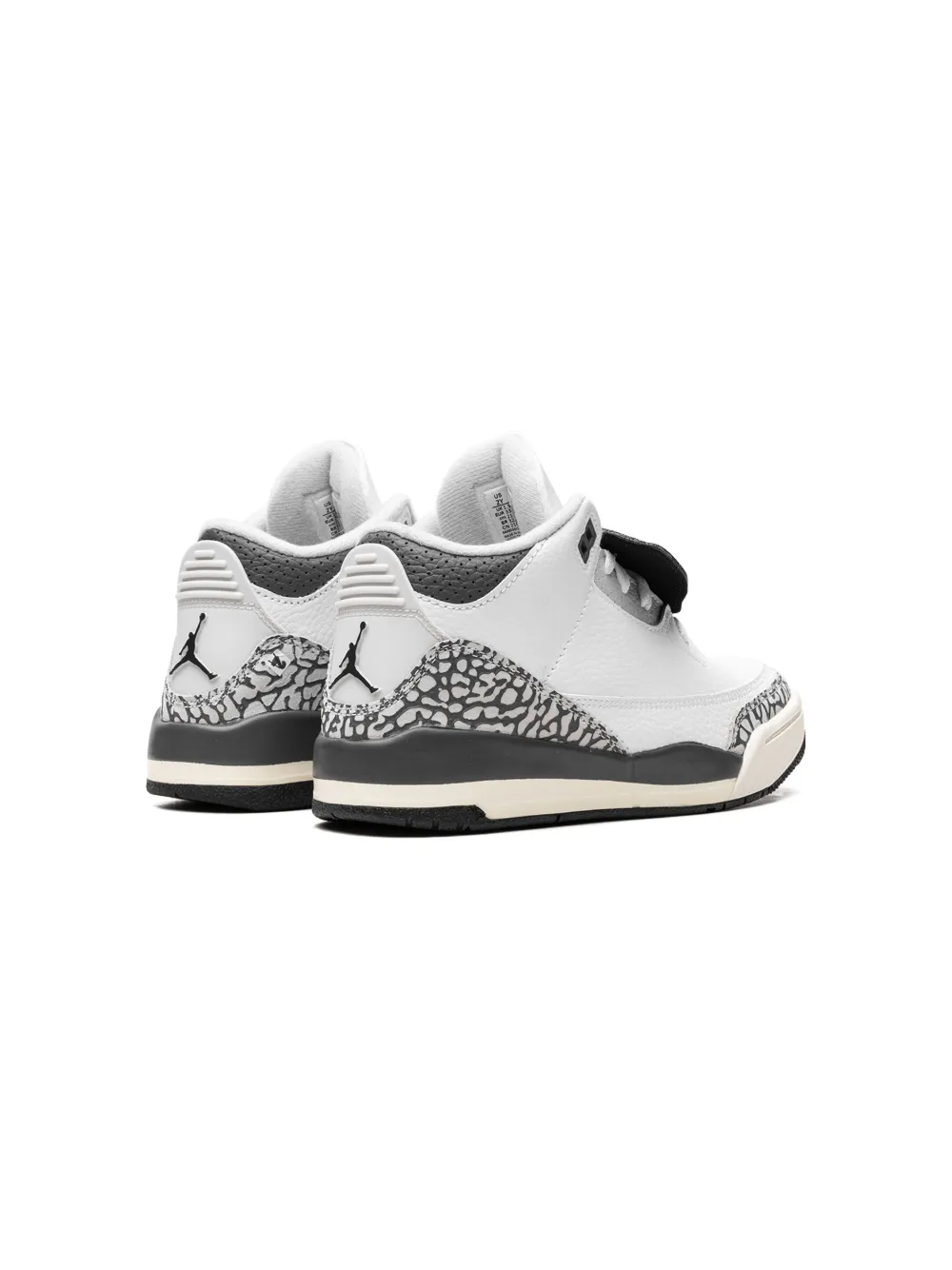 Jordan 3 negro con blanco on sale