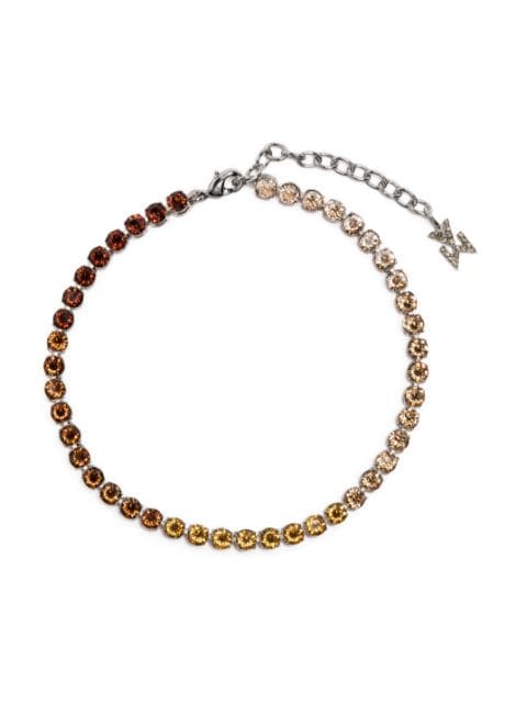 Amina Muaddi crystal-embellished bracelet