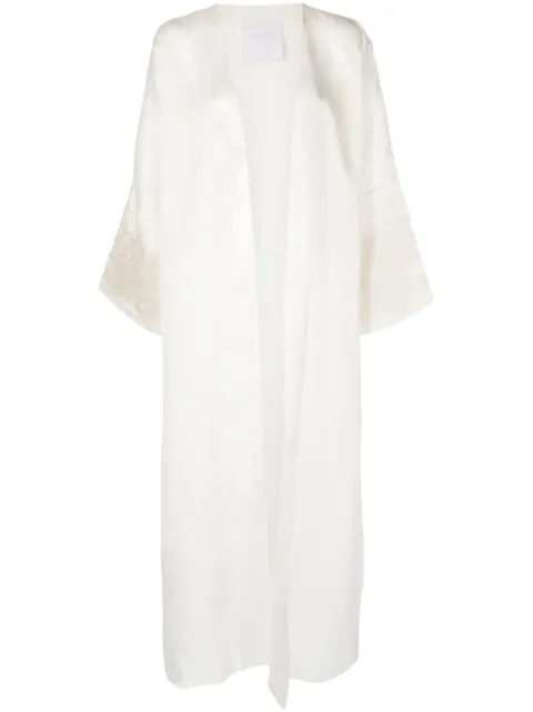 SHATHA ESSA jacquard silk satin maxi dress
