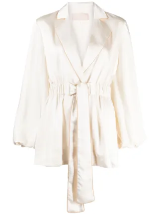 Keepsake The Label Escape Satin Belted Blazer Farfetch