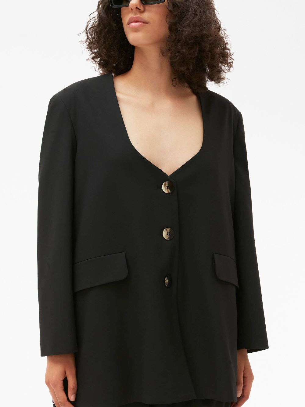 GANNI single-breasted blazer Women