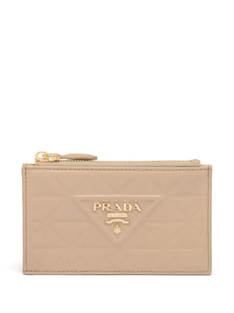 Prada Porta-cartões com logo gravado