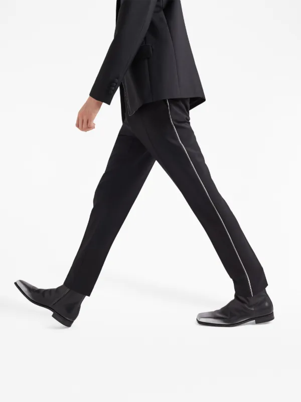 Prada Wool Tailored Trousers | Black | FARFETCH