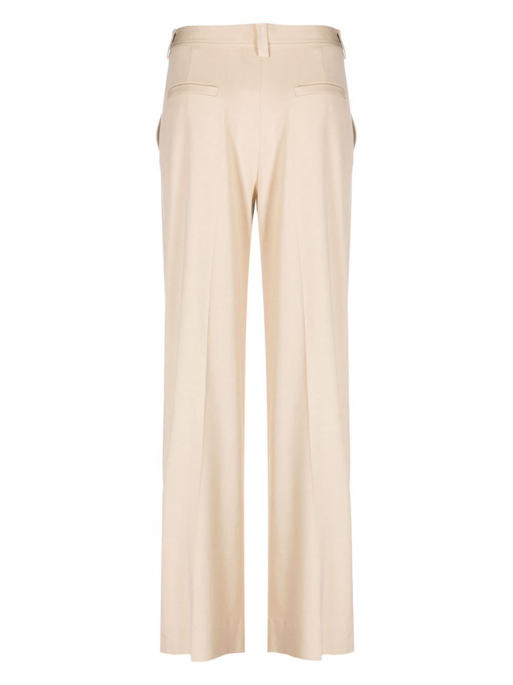 Shop Rodebjer Pressed-crease Straight-leg Trousers In Nude