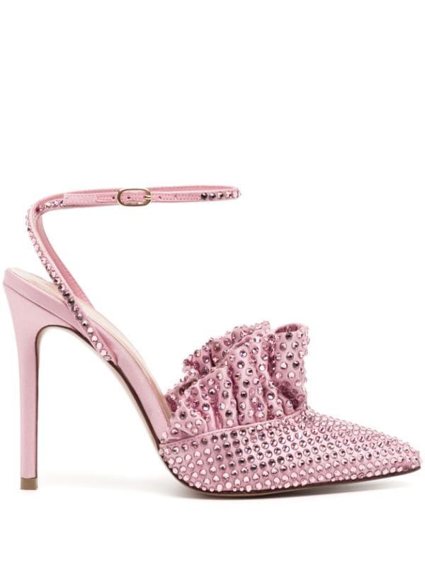 Andrea Wazen 110mm crystal-embellished Pumps - Farfetch