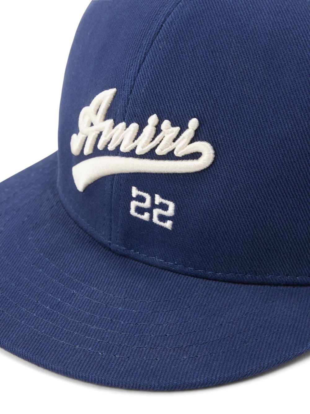 Shop Amiri X Moncler 22 Cotton Cap In Blue