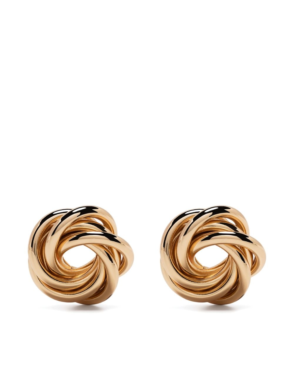 Kenneth Jay Lane Twist-design Stud Earrings In Gold