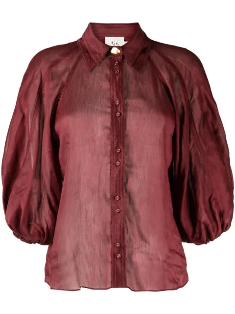 Aje Palms puff-sleeve shirt