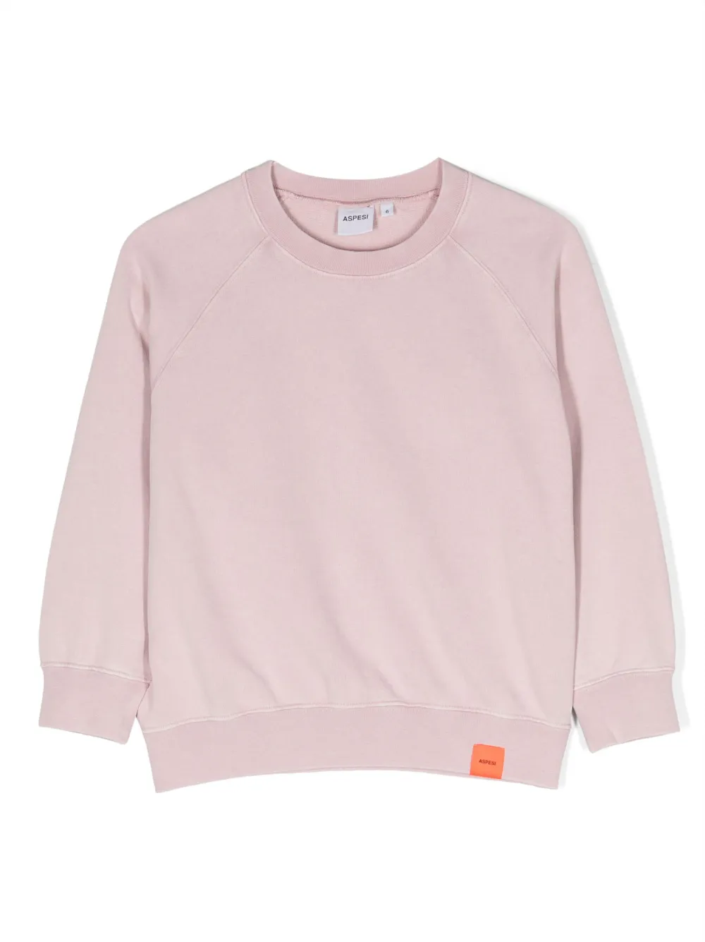 Aspesi Kids' Raglan-sleeve Cotton Sweatshirt In Pink