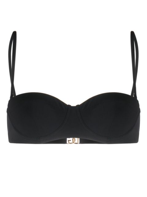 Dolce & Gabbana logo-plaque bikini top Women