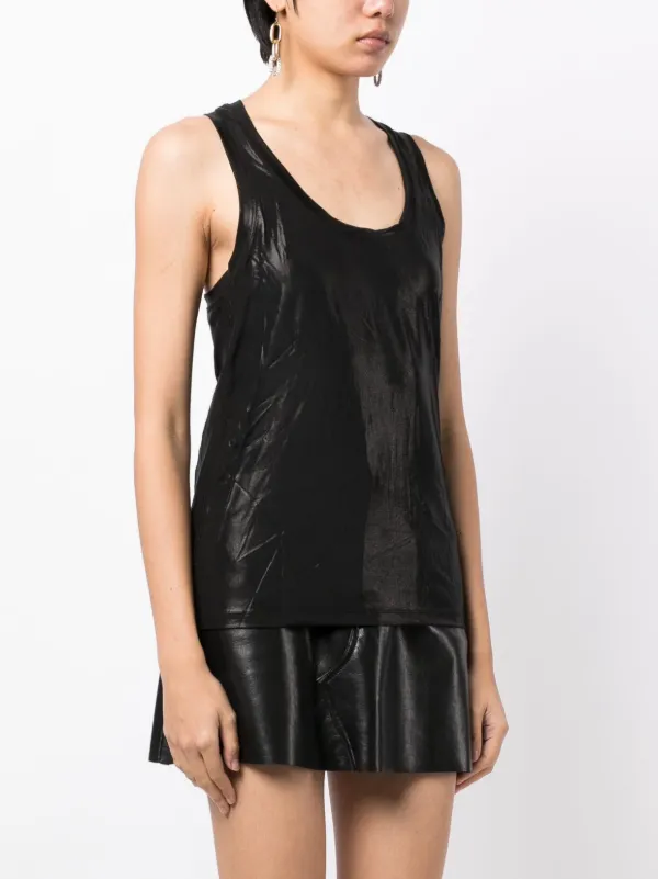 TOM FORD Laminated Tank Top | Black | FARFETCH AO
