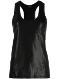 TOM FORD laminated tank top - Black