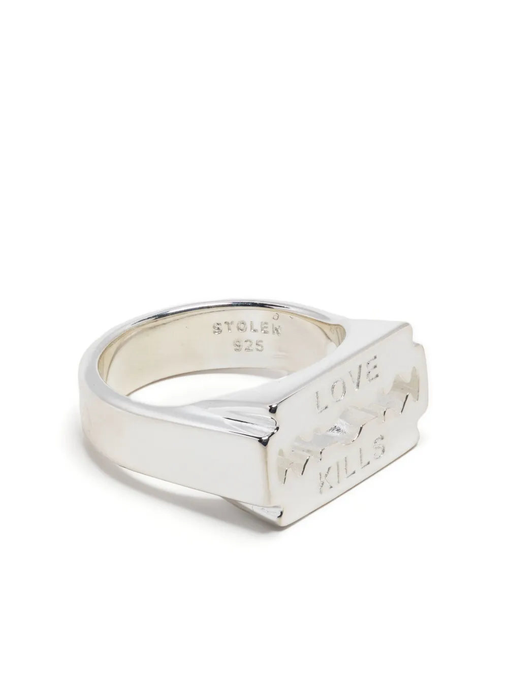Stolen Girlfriends Club Love Kills Sterling Silver Ring Farfetch