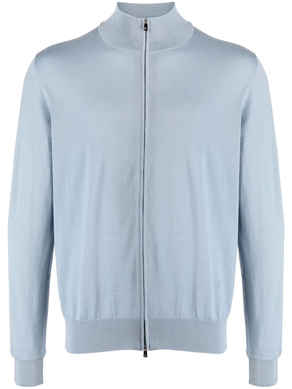 Isaia wool long-sleeved cardigan