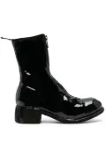 Guidi laminated leather boots - Black