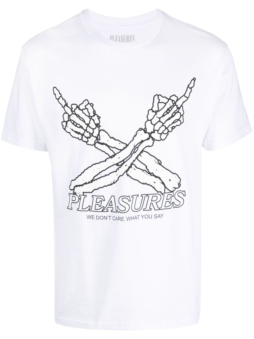 pleasures-don-t-care-cotton-t-shirt-farfetch