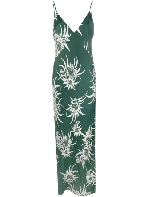rag & bone floral-print v-neck dress